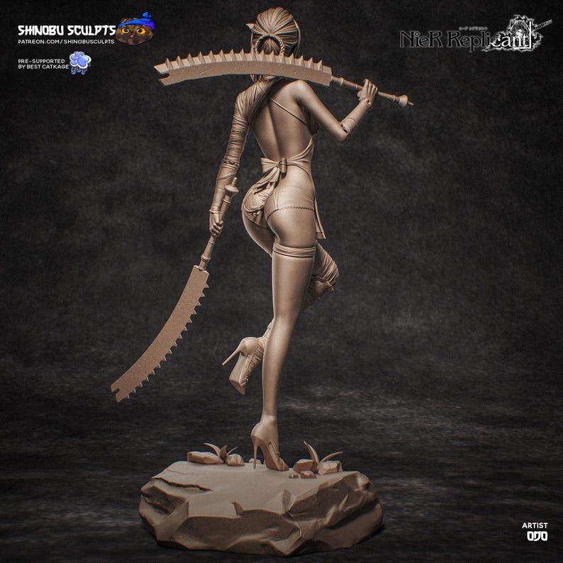 Shinobu Kocho — Demon Slayer | 1/8 1/6 Scale Resin Figure | Unpainted or Hand-Painted | 3D Printed Fan Art | Collector Gift image 4
