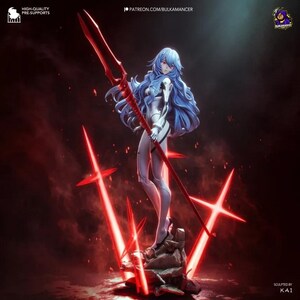 Rei Ayanami — Neon Genesis Evangelion | 1/8 1/6 Scale Resin Figure | Unpainted or Hand-Painted | 3D Printed Fan Art | Collector Gift image 4