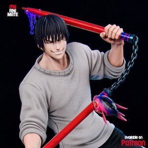 Toji Fushiguro Jujutsu Kaisen Resin Figur - 1/8 1/6 Fan Art Statue | Sammler Geschenk Bild 1