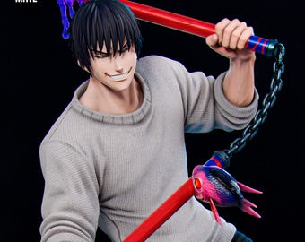 Toji Fushiguro Jujutsu Kaisen Resin Figure – 1/8 1/6 Scale Fan Art Statue | Collector Gift