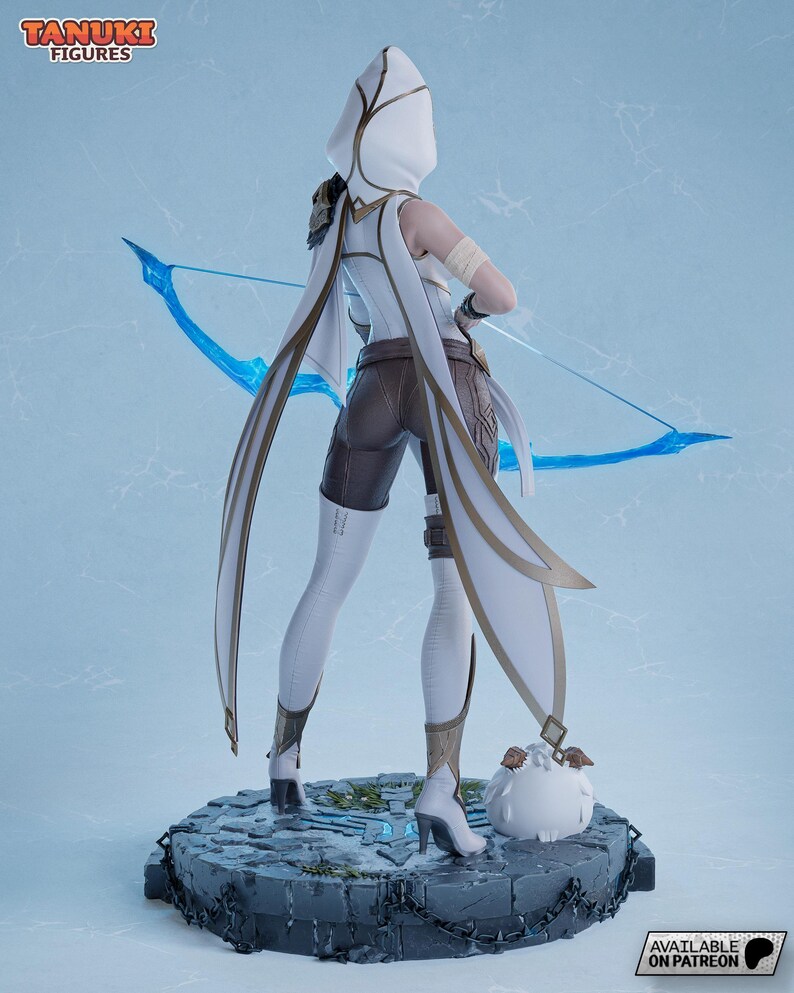 Ashe — League of Legends | 1/8 bis 1/6 Harz Figur | Unbemalt oder Handbemalt | 3D gedruckte Fan Art | Sammler Geschenk Bild 6