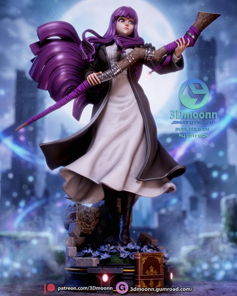 Fern — Frieren: Beyond Journey's End | 1/8 1/6 Scale Resin Figure | Unpainted or Hand-Painted | 3D Printed Fan Art | Collector Gift bild 4