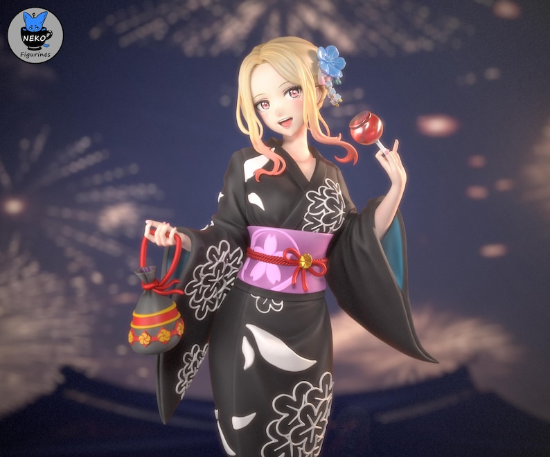 Marin Kitagawa My Dress-Up Darling Resin Figure – 1/8 1/6 Scale Fan Art Statue | Collector Gift image 1