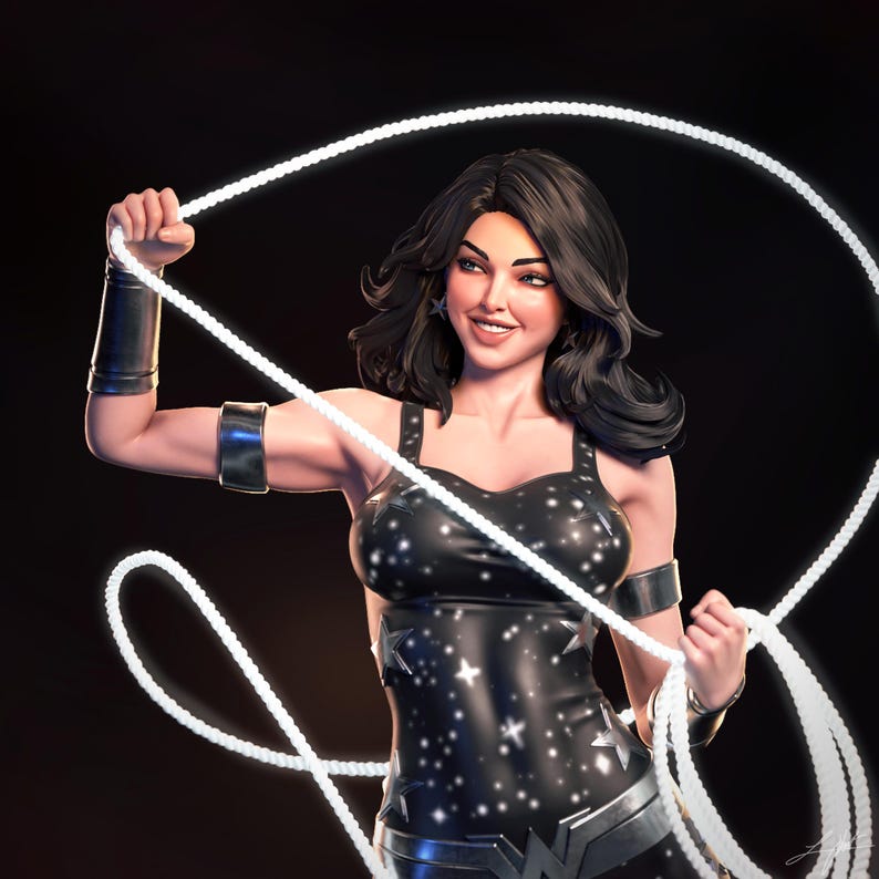 Donna Troy DC Comics Resin Figure – 1/8 1/6 Scale 3D Printed Fan Art Kit | Collector Gift image 2