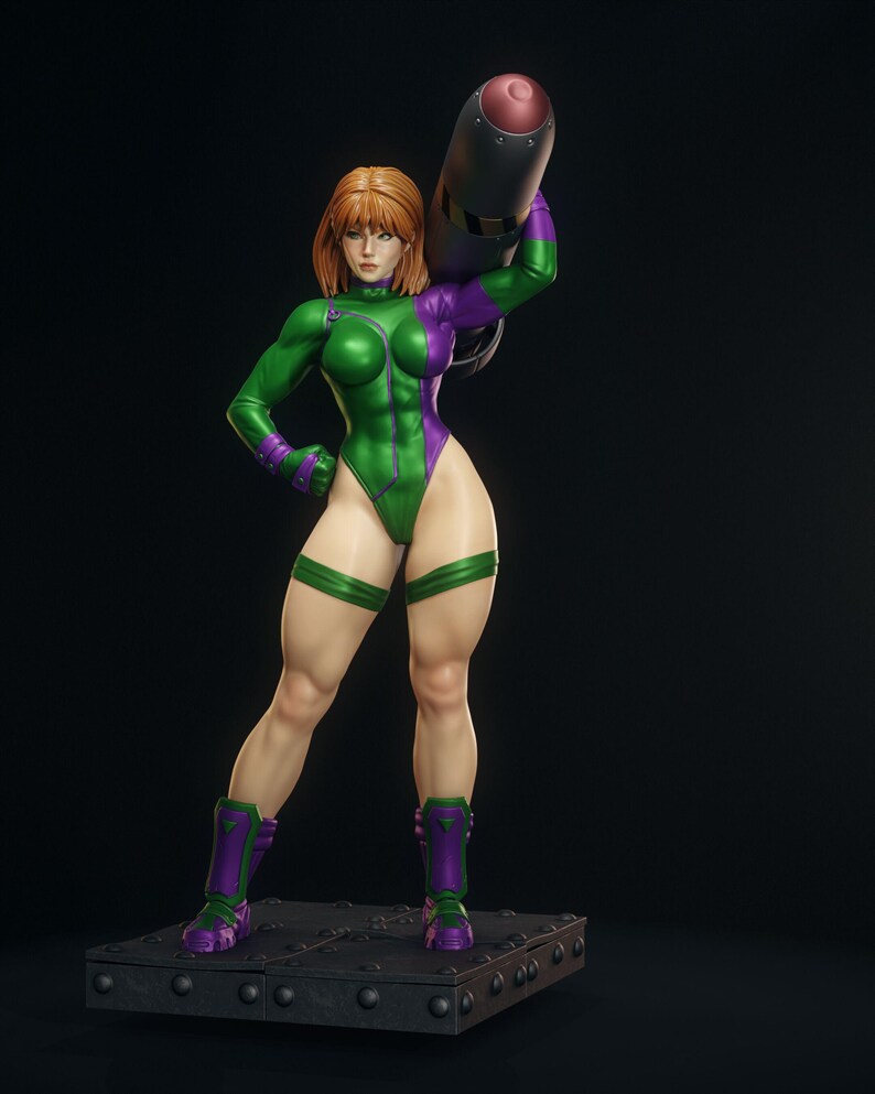 Caitlin Fairchild — DC Comics | 1/8 1/6 Scale Resin Figure | Unpainted or Hand-Painted | 3D Printed Fan Art | Collector Gift image 5