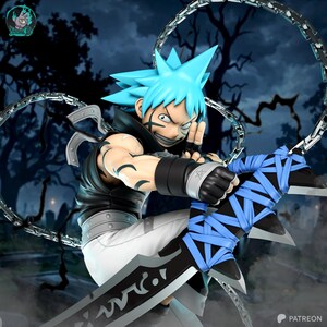 Blackstar — Soul Eater | 1/8 1/6 Scale Resin Figure | Unpainted or Hand-Painted | 3D Printed Fan Art | Collector Gift Bild 6