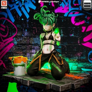 One Punch Man Tatsumaki Resin Figure – 1/8 1/6 Scale 3D Printed Fan Art | Collector Gift image 4