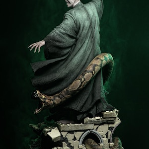 Voldemort — Harry Potter | 1/8 1/6 Scale Resin Figure | 3D Printed Fan Art | Unpainted Garage Kit | Collector Statue | Collector Gift image 4