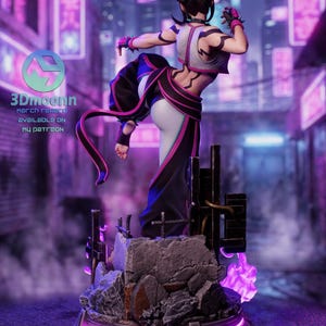 Juri Street Fighter Harzfigur - 1/8 1/6 3D gedruckte Fan Art Statue | Sammler Geschenk Bild 2