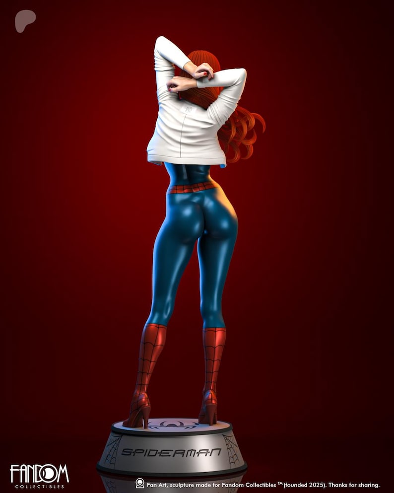 Mary Jane — Marvel | 1/8 1/6 Scale Resin Figure | 3D Printed Fan Art | Unpainted Garage Kit | Collector Statue | Collector Gift image 6