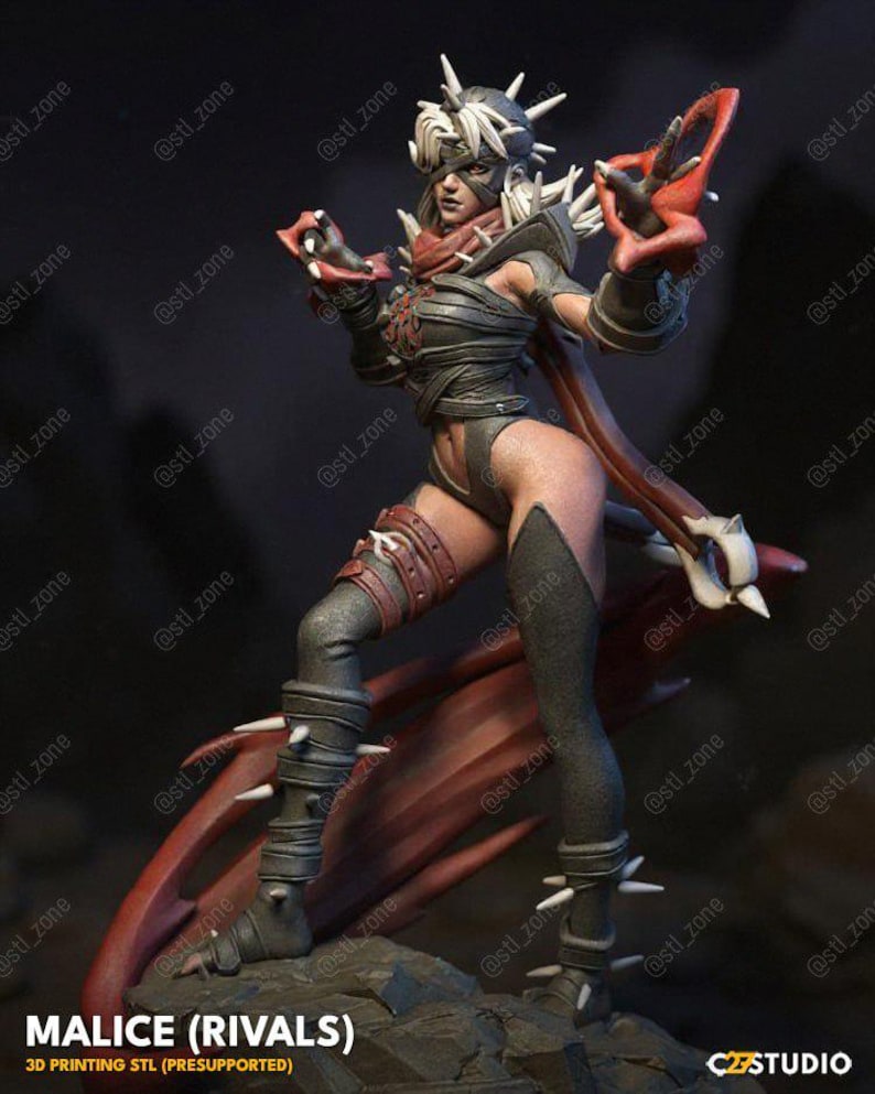Malice — Marvel Rivals | 1/8 1/6 Scale Resin Figure | 3D Printed Fan Art | Unpainted Garage Kit | Collector Gift image 1