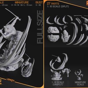Inosuke Hashibira — Demon Slayer | 1/8 1/6 Scale Resin Figure | Unpainted or Hand-Painted | 3D Printed Fan Art | Collector Gift image 4