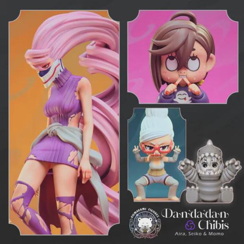 Lot Dan — Mixte (Kumakami) | Figurine en résine à l'échelle 1/8 1/6 | Non peint ou peint à la main | Fan art imprimé en 3D | Cadeau de collection image 7