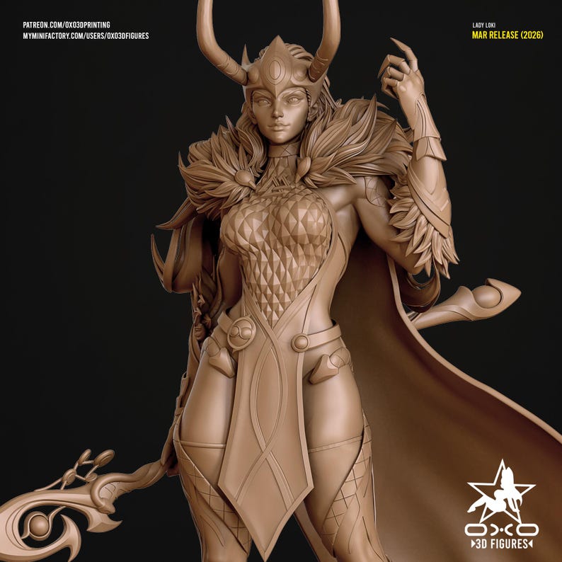 Lady Loki — Marvel Comics | 1/8 1/6 Scale Resin Figure | Unpainted or Hand-Painted | 3D Printed Fan Art | Collector Gift image 6