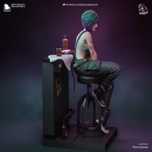 Judy Alvarez Cyberpunk 2077 Resin Figure – 1/8 1/6 Scale 3D Printed Fan Art Statue | Collector Gift image 7