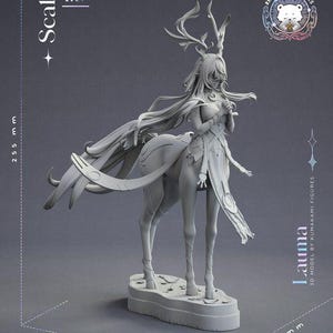 Lauma Deer Form — Genshin Impact | 1/8 1/6 Scale Resin Figure | Unpainted or Hand-Painted | 3D Printed Fan Art | Collector Gift image 4