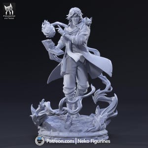 Figura de Caleb Widogast de Critical Role – Estátua em resina na escala 1/8/1/6 (sem pintura) | Presente para colecionadores imagem 8