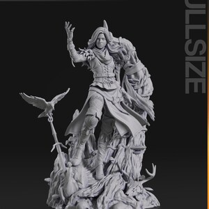 Yennefer — Witcher | 1/8 1/6 Scale Resin Figure | 3D Printed Fan Art | Unpainted Garage Kit | Collector Gift image 4
