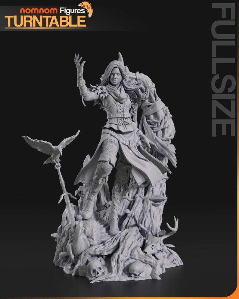 Yennefer — Witcher | 1/8 1/6 Scale Resin Figure | 3D Printed Fan Art | Unpainted Garage Kit | Collector Gift image 4