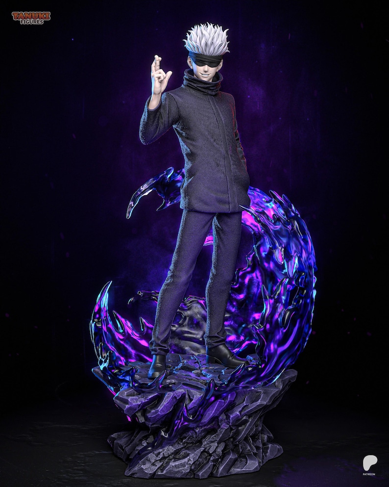 Gojo Satoru Resin Figure – Jujutsu Kaisen Fan Art Statue (1/8, 1/6 Scale) | Collector Gift image 1