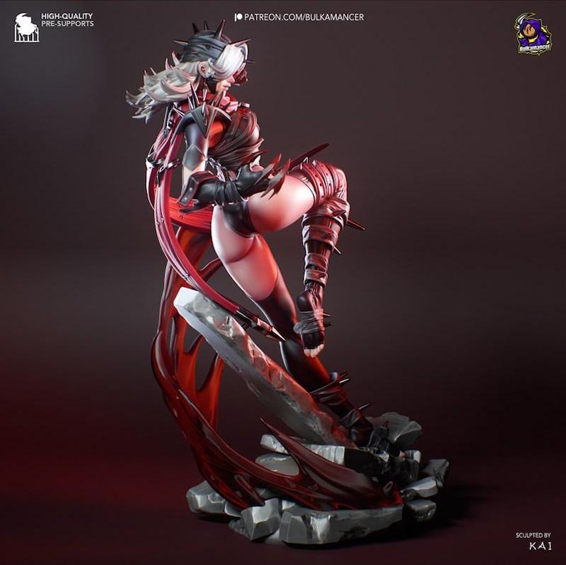 Malice Die unsichtbare Frau — Wunder | 1/8 bis 1/6 Harz Figur | Unbemalt oder Handbemalt | 3D gedruckte Fan Art | Sammler Geschenk Bild 4