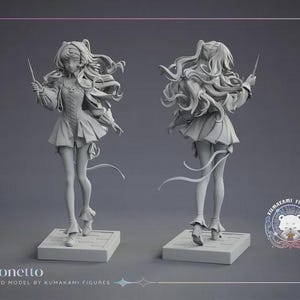 Sonetto — Reverse: 1999 | 1/8 1/6 Scale Resin Figure | Unpainted or Hand-Painted | 3D Printed Fan Art | Collector Gift image 10