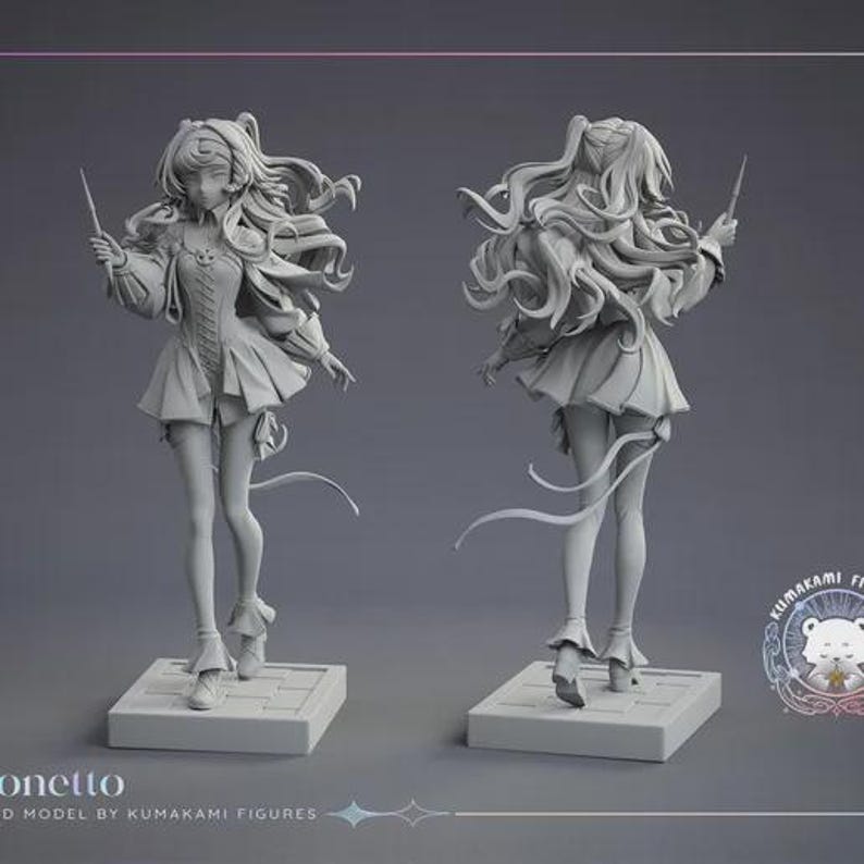Sonetto — Reverse: 1999 | 1/8 1/6 Scale Resin Figure | Unpainted or Hand-Painted | 3D Printed Fan Art | Collector Gift image 10