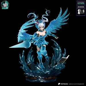 Noelle Silva Black Clover Resinfigur – Skala 1/6 3D-tryckt fankonststaty | Samlargåva bild 2