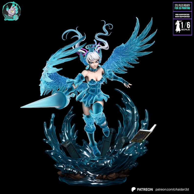 Noelle Silva Black Clover Resinfigur – Skala 1/6 3D-tryckt fankonststaty | Samlargåva bild 2