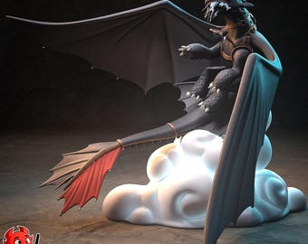 Toothless How to Train Your Dragon Resin Figure – 1/8 1/6 Scale Fan Art Statue | Collector Gift