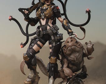 Imágenes de Kyla / Figura de resina a escala 1/8 y 1/6 / Sin pintar o pintada a mano / Arte de fans impreso en 3D / Regalo de coleccionista