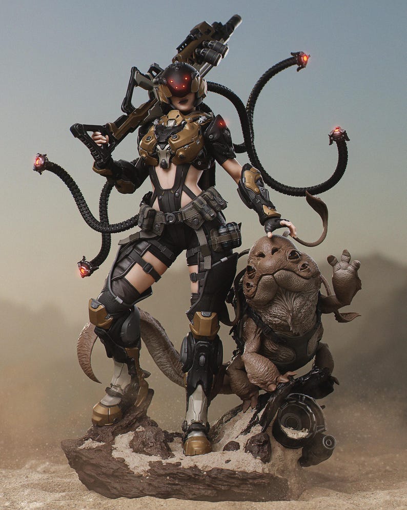Bilder Kyla | 1/8 bis 1/6 Harz Figur | Unbemalt oder Handbemalt | 3D gedruckte Fan Art | Sammler Geschenk Bild 1