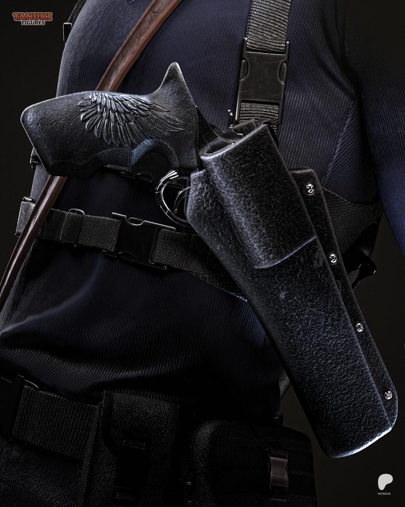 Leon S. Kennedy Resident Evil Resin Figure – 1/8 1/6 Scale 3D Printed Fan Art Statue | Collector Gift image 2