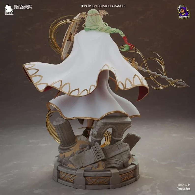 Saint Seiros Fire Emblem Resin Figure – 1/8 1/6 Scale 3D Printed Fan Art Statue | Collector Gift image 5