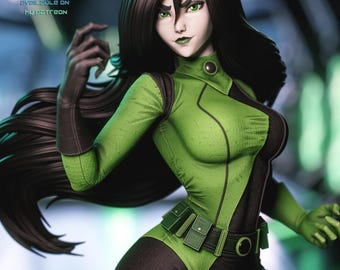 Shego — Kim Possible | 1/8 1/6 Scale Resin Figure | Unpainted or Hand-Painted | 3D Printed Fan Art | Collector Gift