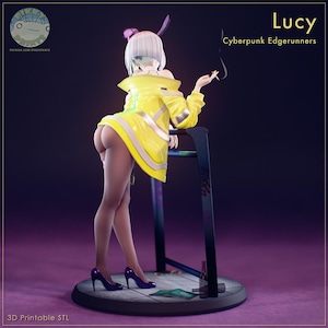 Figura de Lucy Heartfilia – Estatua de resina de Cyberpunk Edgerunners (escala 1/8, 1/6) / Regalo de coleccionista imagen 5