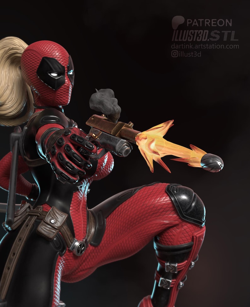 Deadpool — Marvel | 1/8 1/6 Scale Resin Figure | Unpainted or Hand-Painted | 3D Printed Fan Art | Collector Gift image 5
