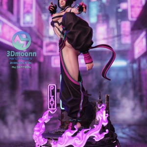 Juri Street Fighter Harzfigur - 1/8 1/6 3D gedruckte Fan Art Statue | Sammler Geschenk Bild 7