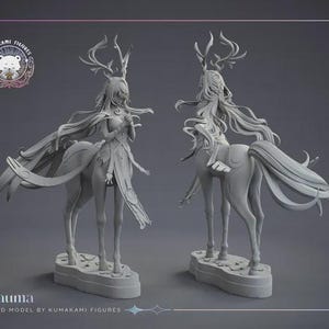 Lauma Deer Form — Genshin Impact | 1/8 1/6 Scale Resin Figure | Unpainted or Hand-Painted | 3D Printed Fan Art | Collector Gift image 9