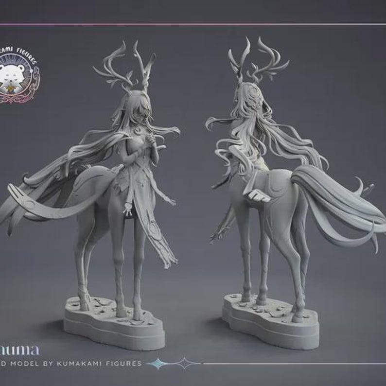 Lauma Deer Form — Genshin Impact | 1/8 1/6 Scale Resin Figure | Unpainted or Hand-Painted | 3D Printed Fan Art | Collector Gift image 9