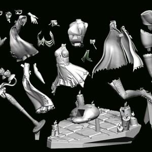 Carlotta Resin Figure – Fan Art, 1/8 1/6 Scale Unpainted Statue | Collector Gift image 5