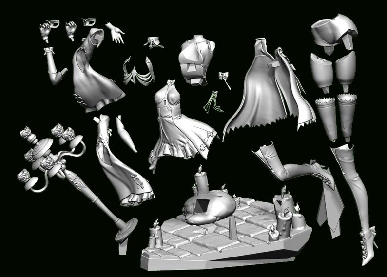 Carlotta Resin Figure – Fan Art, 1/8 1/6 Scale Unpainted Statue | Collector Gift image 5