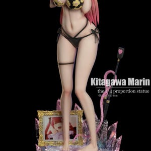 Marin Kitagawa My Dress-Up Darling Anime Figure, 1/8 1/6 Scale Resin Statue, Unpainted Garage Kit or Hand Painted, 3D Printed Collectible imagen 2