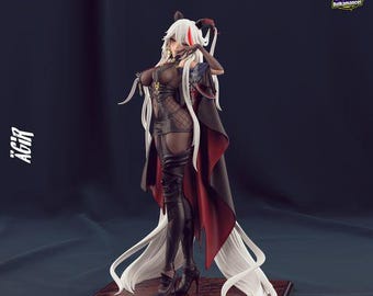 Agir — Azur Lane | 1/8 1/6 Scale Resin Figure | Unpainted or Hand-Painted | 3D Printed Fan Art | Collector Gift