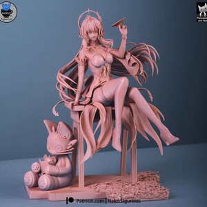 Aemeath — Wuthering Waves | 1/8 1/6 Scale Resin Figure | 3D Printed Fan Art | Unpainted Garage Kit | Collector Gift afbeelding 4