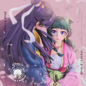 Maomao and Jinshi Diorama — The Apothecary Diaries | 1/8 1/6 Resin Figure | Unpainted or Hand-Painted | Fan Art | Collector Gift image 3