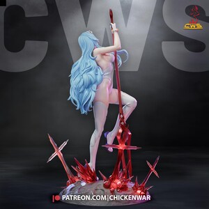 Rei Ayanami — Neon Genesis Evangelion | 1/8 1/6 Scale Resin Figure | 3D Printed Fan Art | Unpainted Garage Kit | Collector Statue Gift image 4