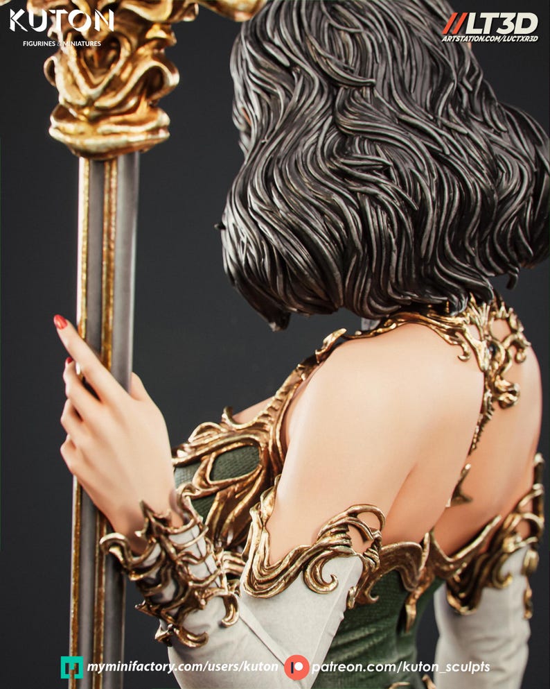 Luneth Sculpt | 1/8 1/6 Scale Resin Figure | Unpainted or Hand-Painted | 3D Printed Fan Art | Collector Gift immagine 8