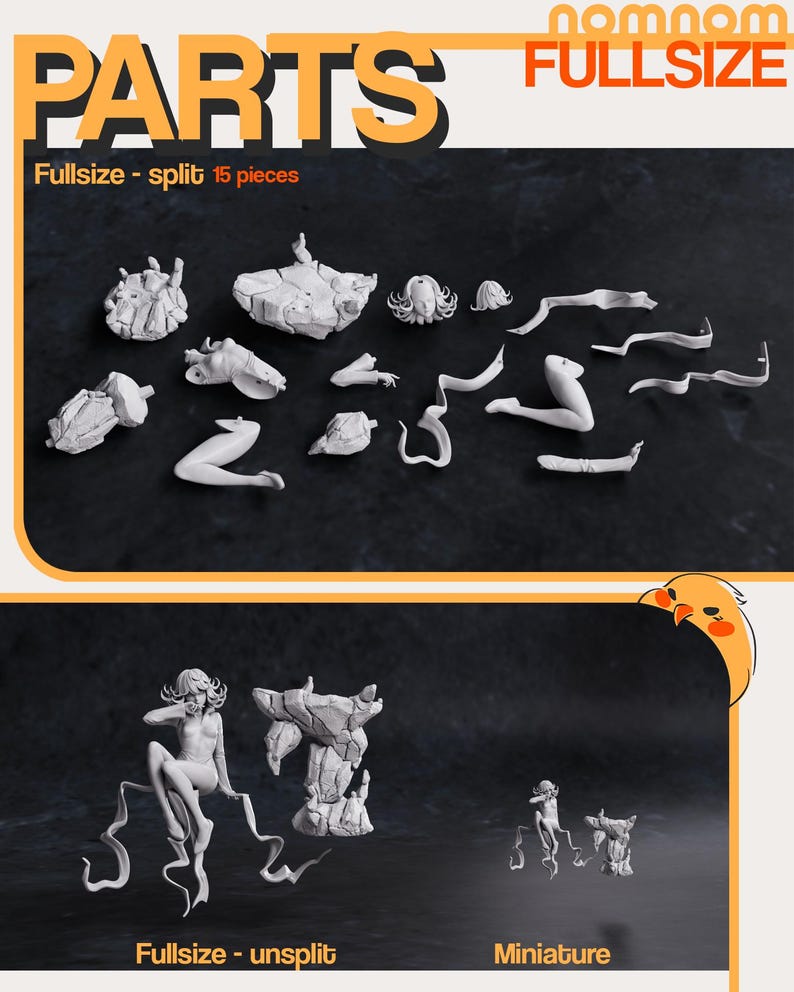 Atsu One-Punch Man Resin Figure – 1/8 1/6 Scale 3D Printed Fan Art Statue | Collector Gift image 8