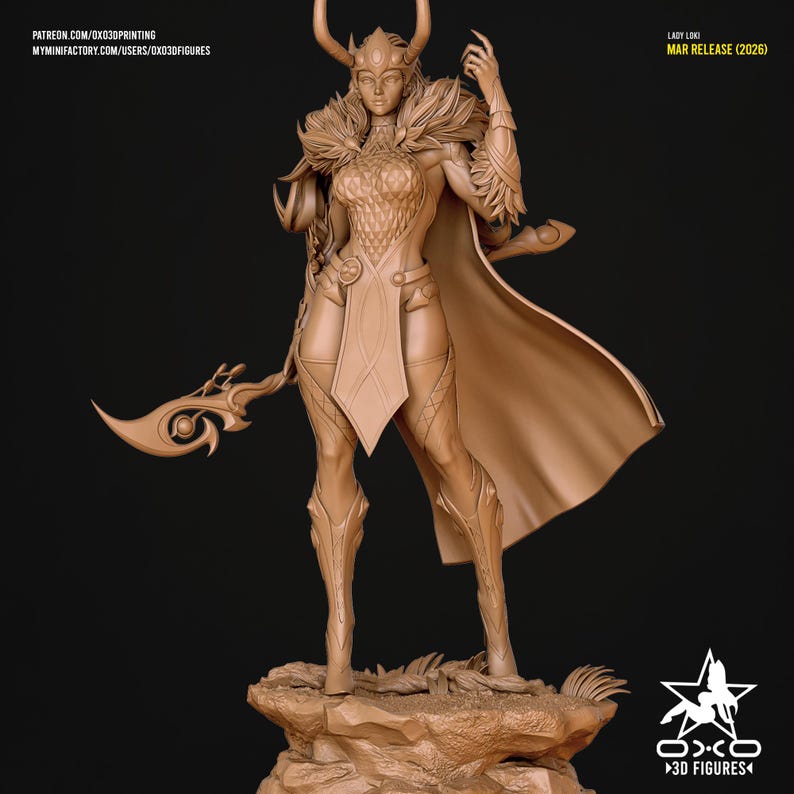 Lady Loki — Marvel Comics | 1/8 1/6 Scale Resin Figure | Unpainted or Hand-Painted | 3D Printed Fan Art | Collector Gift image 9